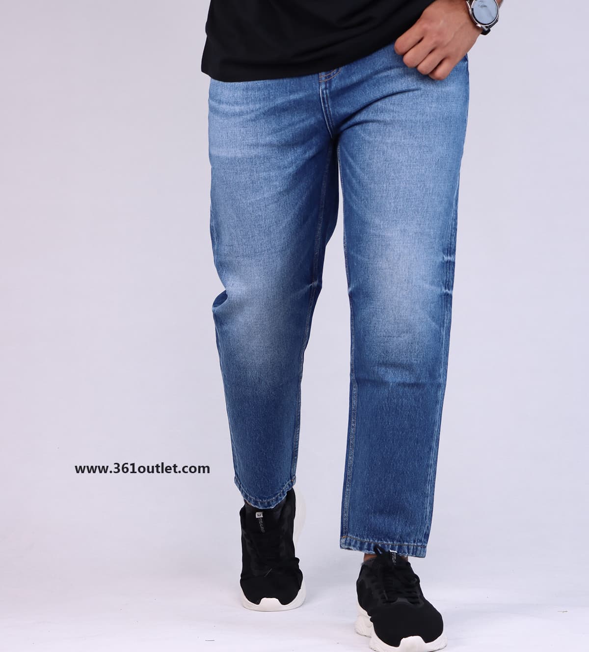 شلوار جین آبی تیره مردانه MNG- کد 8941276126