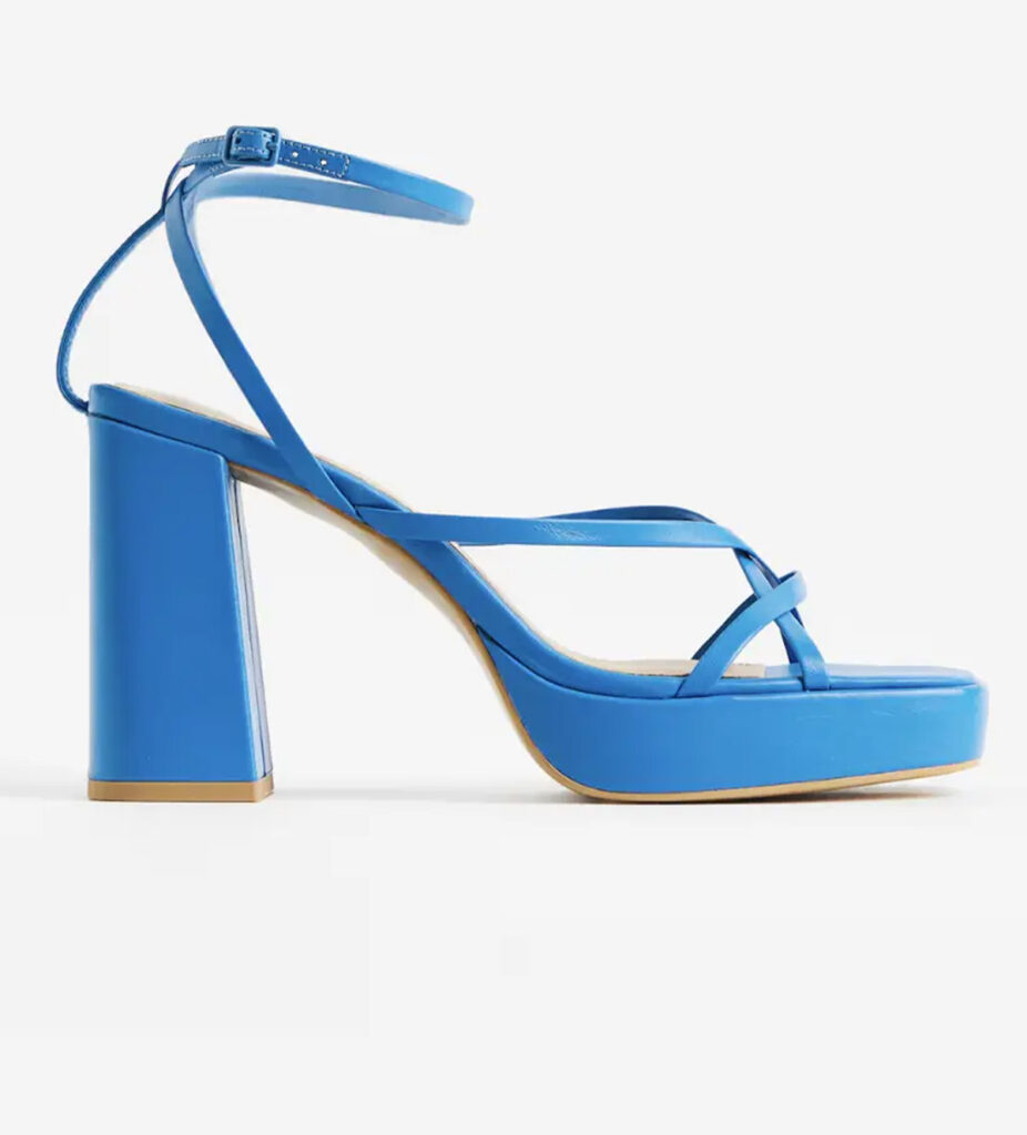blue H & M sandal