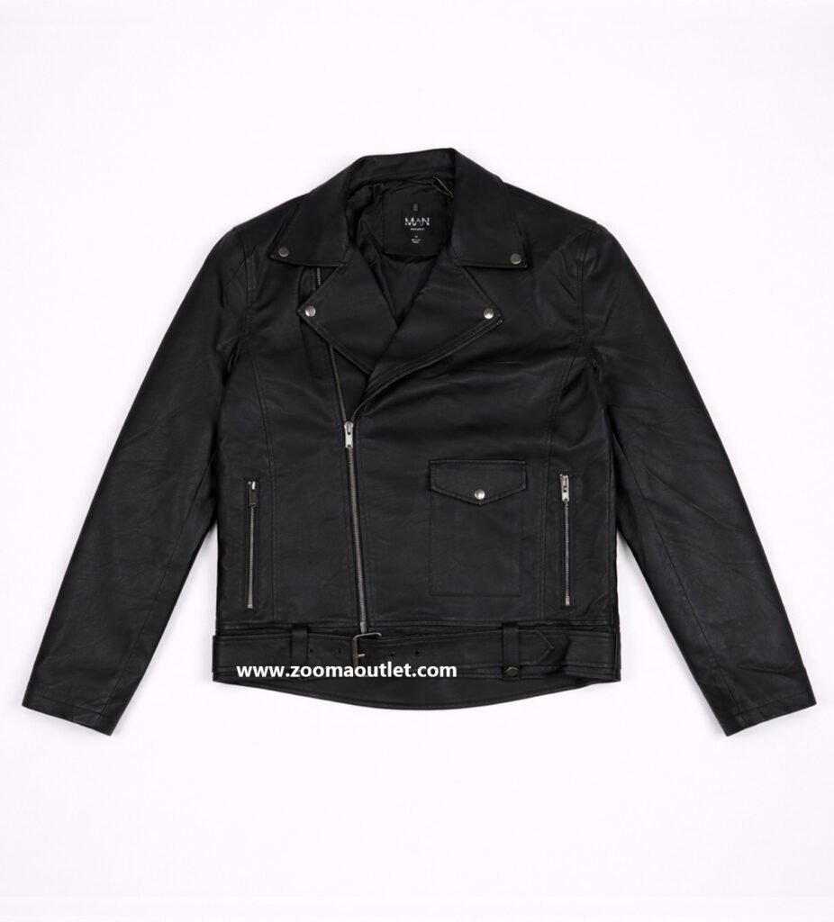 بایکر جکت چرم BOOHOOMAN - کد 5045745733689