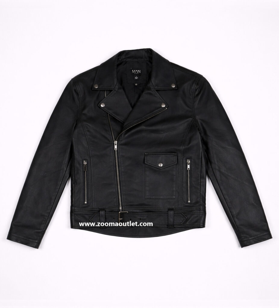بایکر جکت چرم BOOHOOMAN - کد 5045745733672